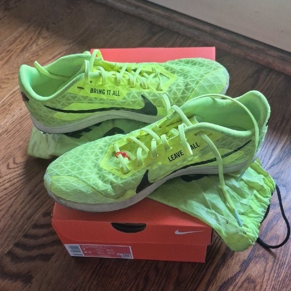 Nike Neon Green Cleats, size 7